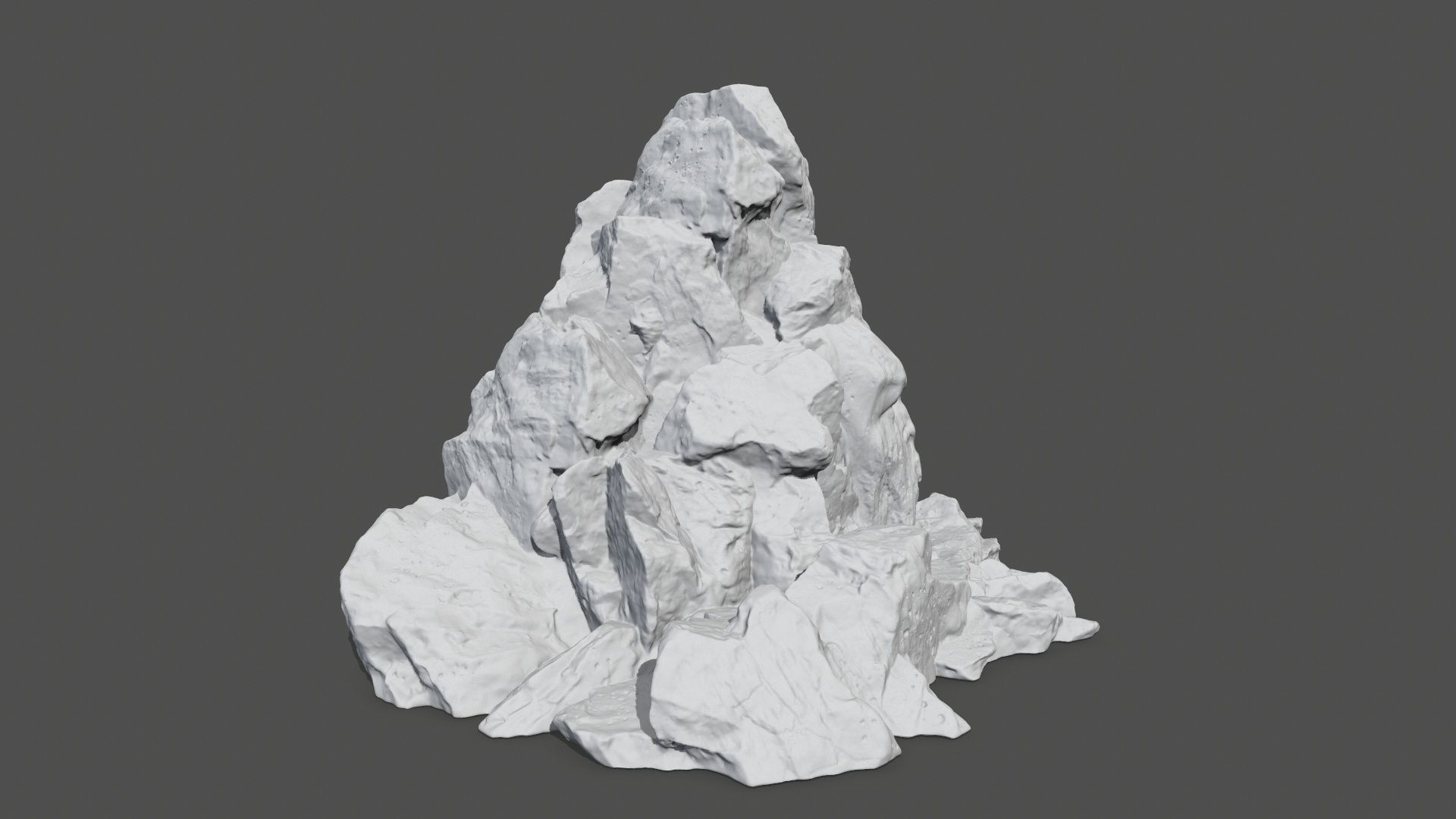 rock gate  3D print model_3