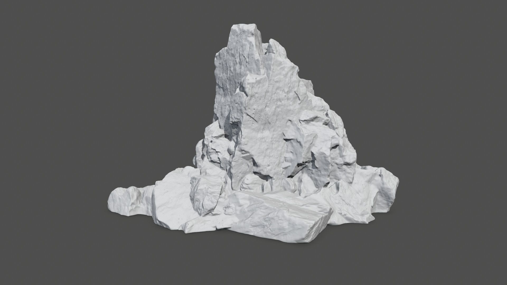 rock gate  3D print model_6