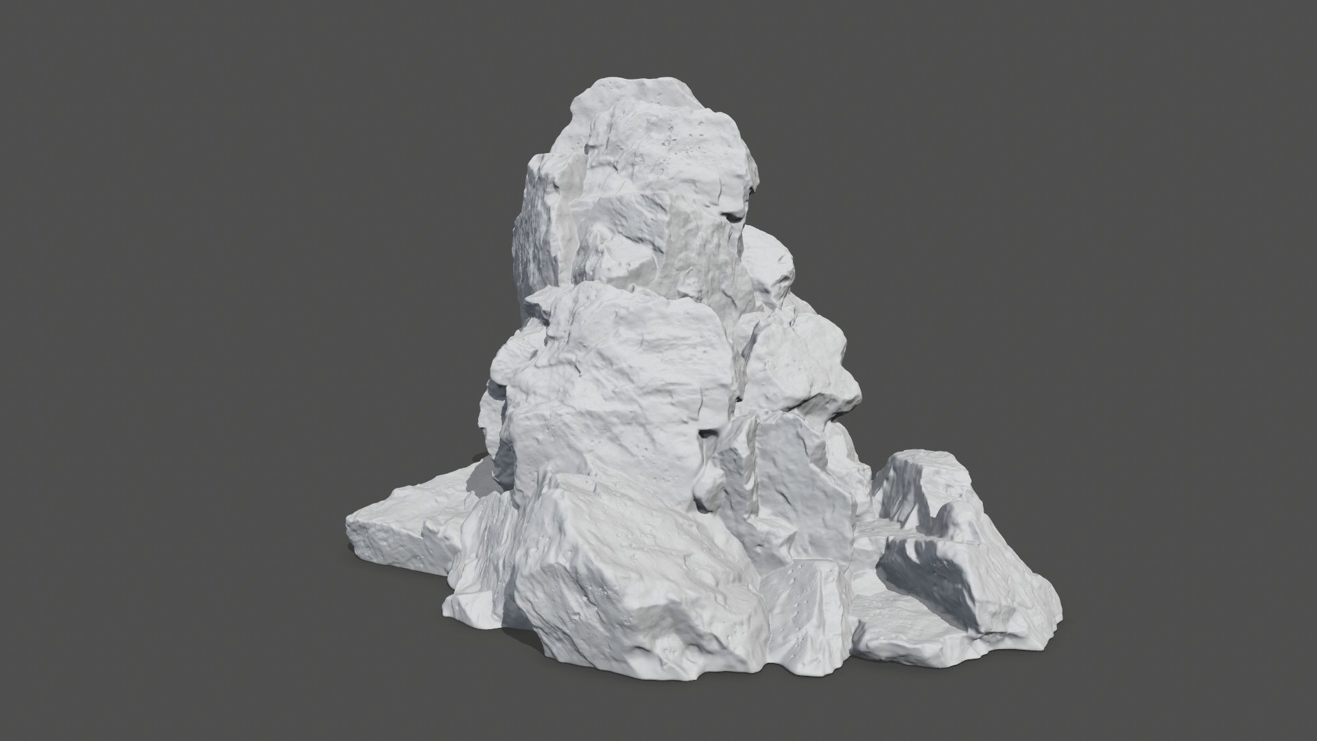 rock gate  3D print model_4