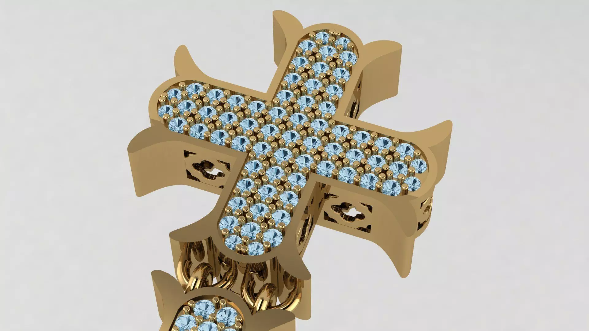 Cross Gorgeous and graceful modern 3D print model