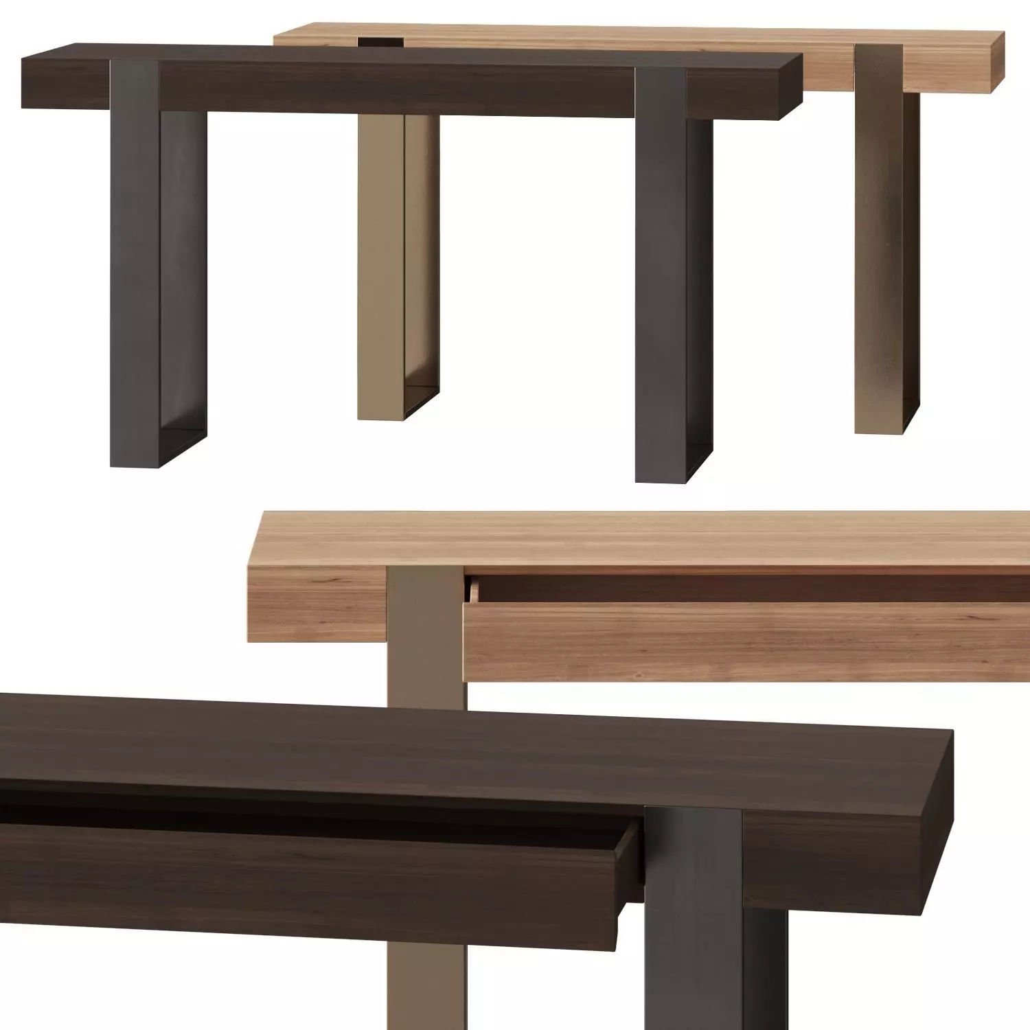 Laskasas Village Console Table 3D model_0