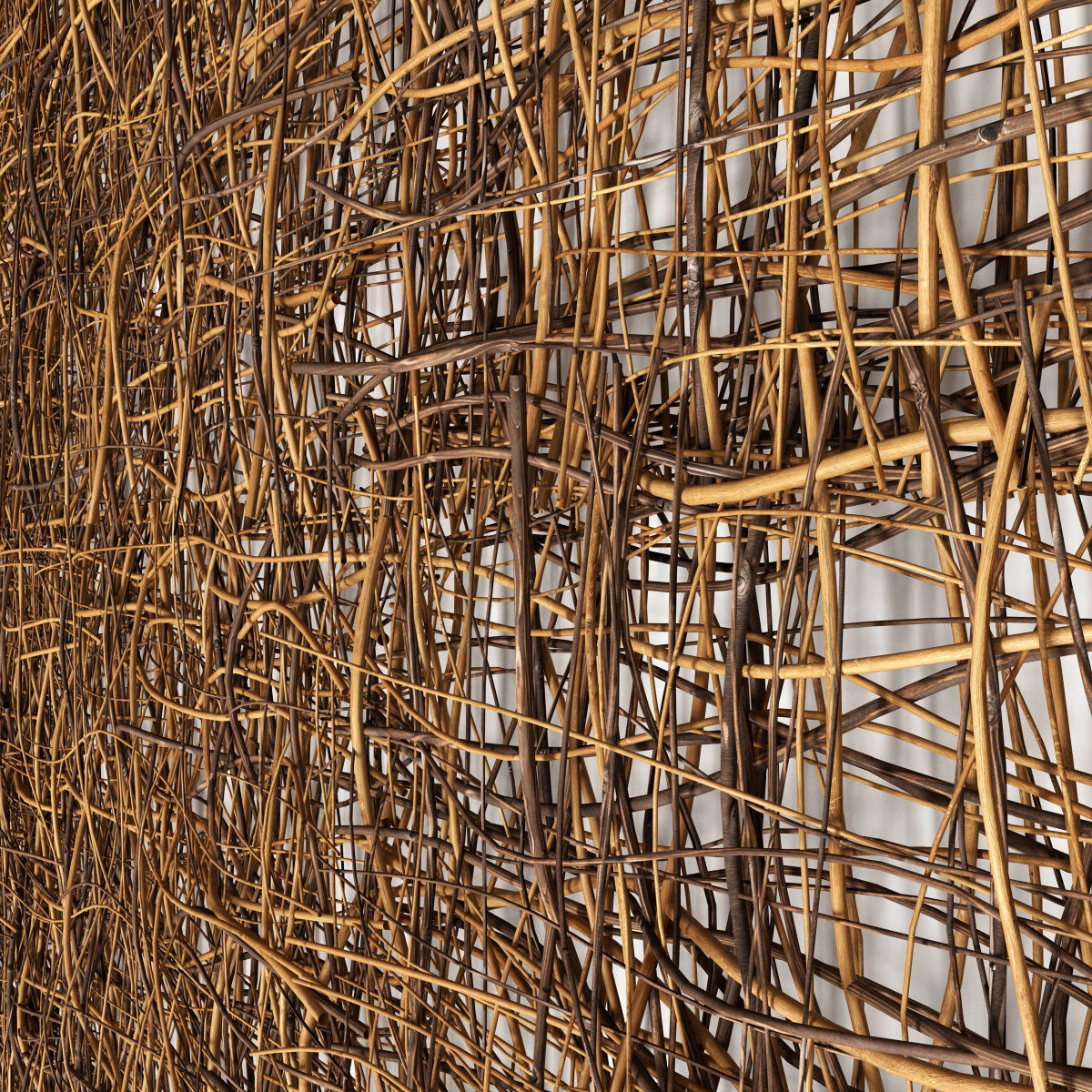 Ceiling canopy branch thin crooked n2 3D model_5