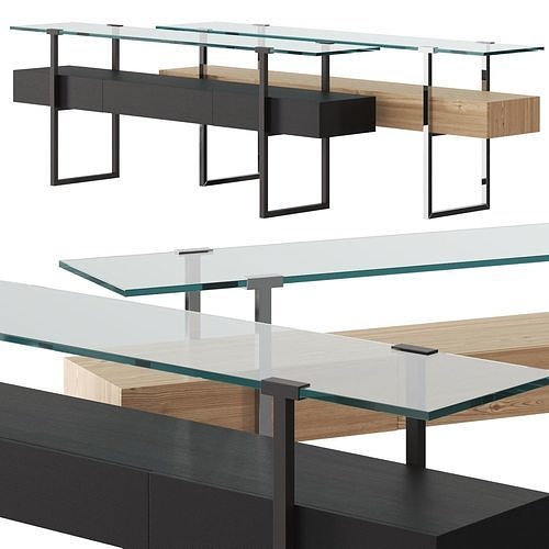 Pioneer T54 Console Table by Ghyczy 3D model