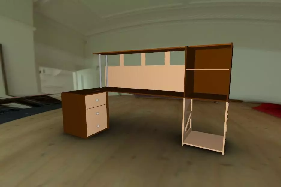Multifunctional modular desktop 3D model | CGTrader