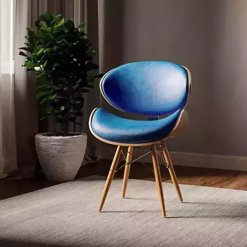 Corvus Madonna Mid-century Teal Accent Chair