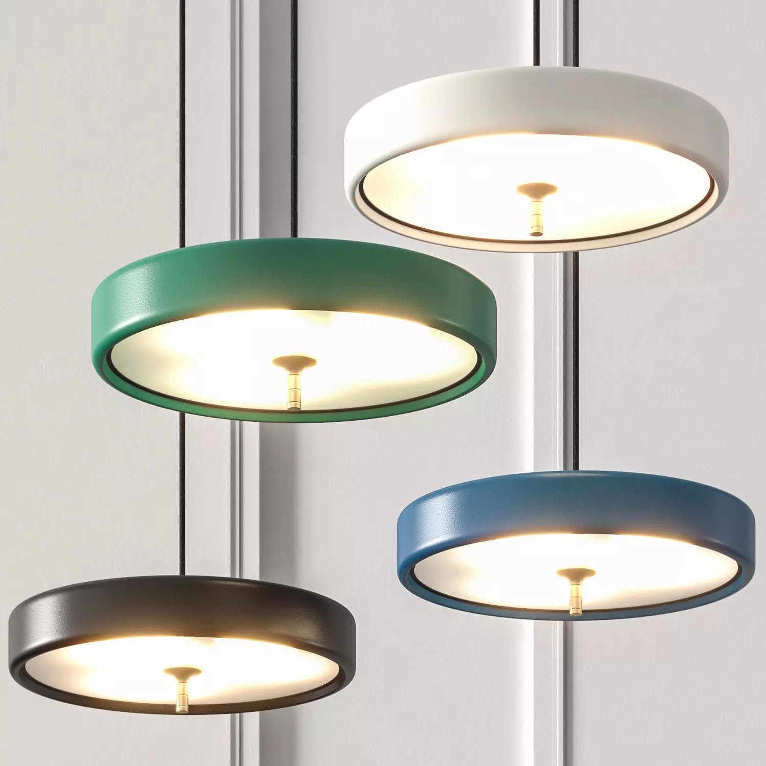 Revolve Pendant Light by Bert Frank 3D model_0