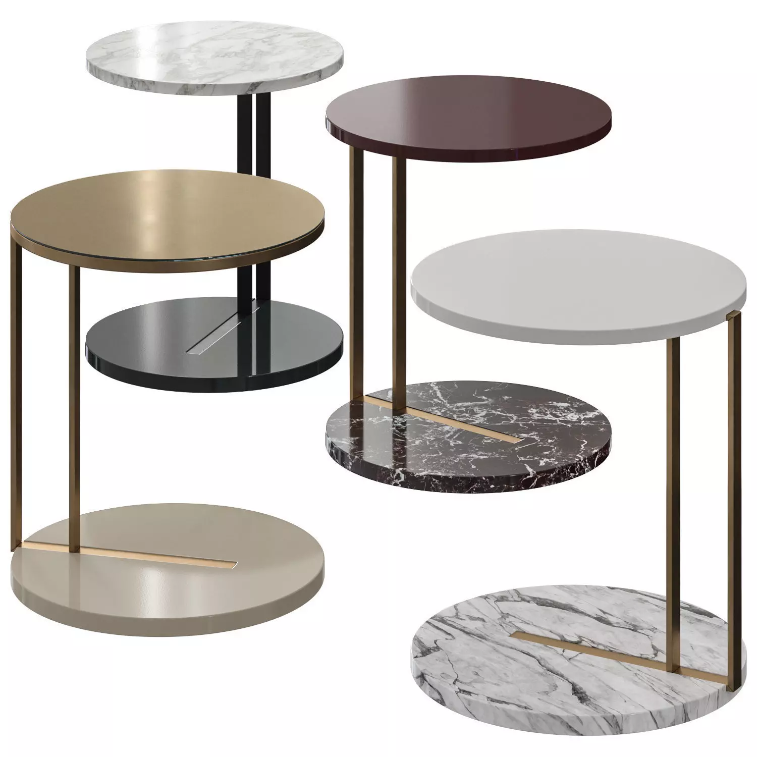 Meridiani Ralf Coffee-Side Table 3D model