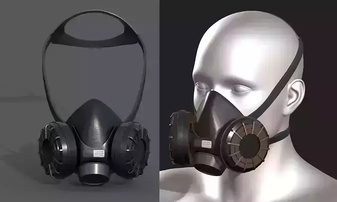 Gas mask respirator military combat fantasy 