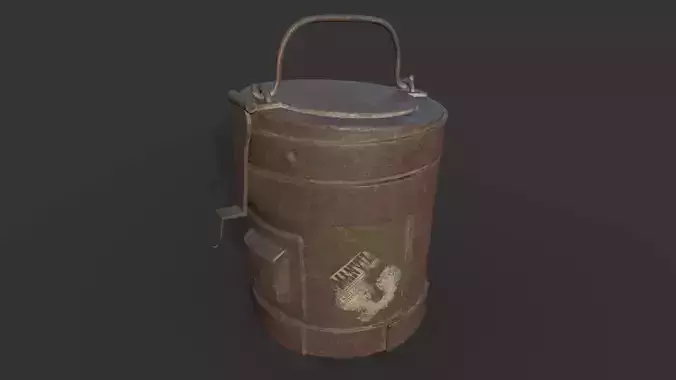 Vintage Rust Box Low-poly 3D model Vintage Rust Box Low-poly 3D model