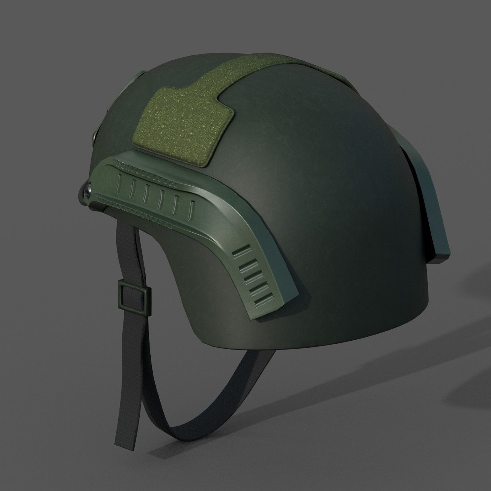 Helmet military combat soldier armor scifi low poly  Low-poly 3D model_4