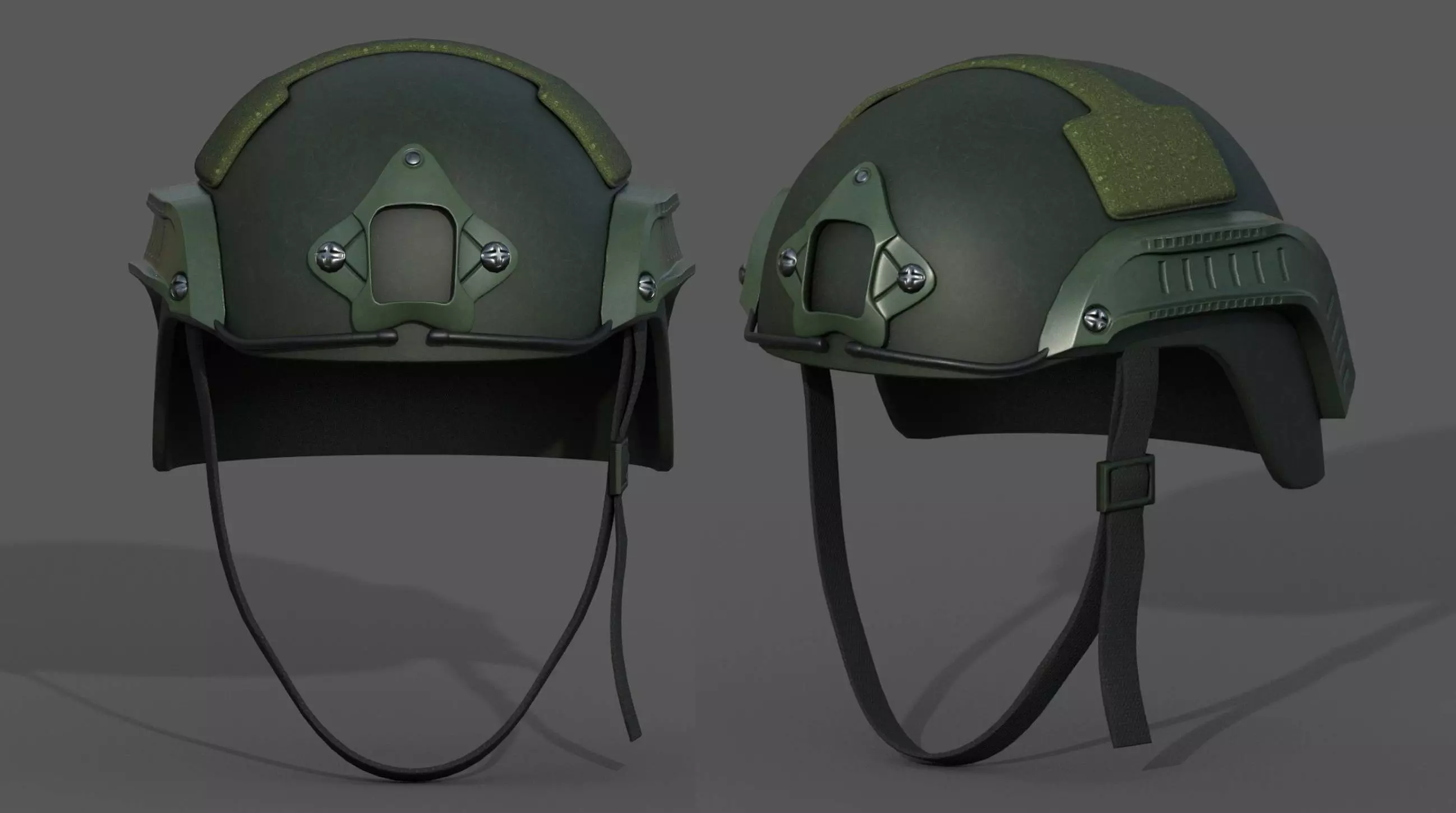 Helmet military combat soldier armor scifi low poly  Low-poly 3D model_0