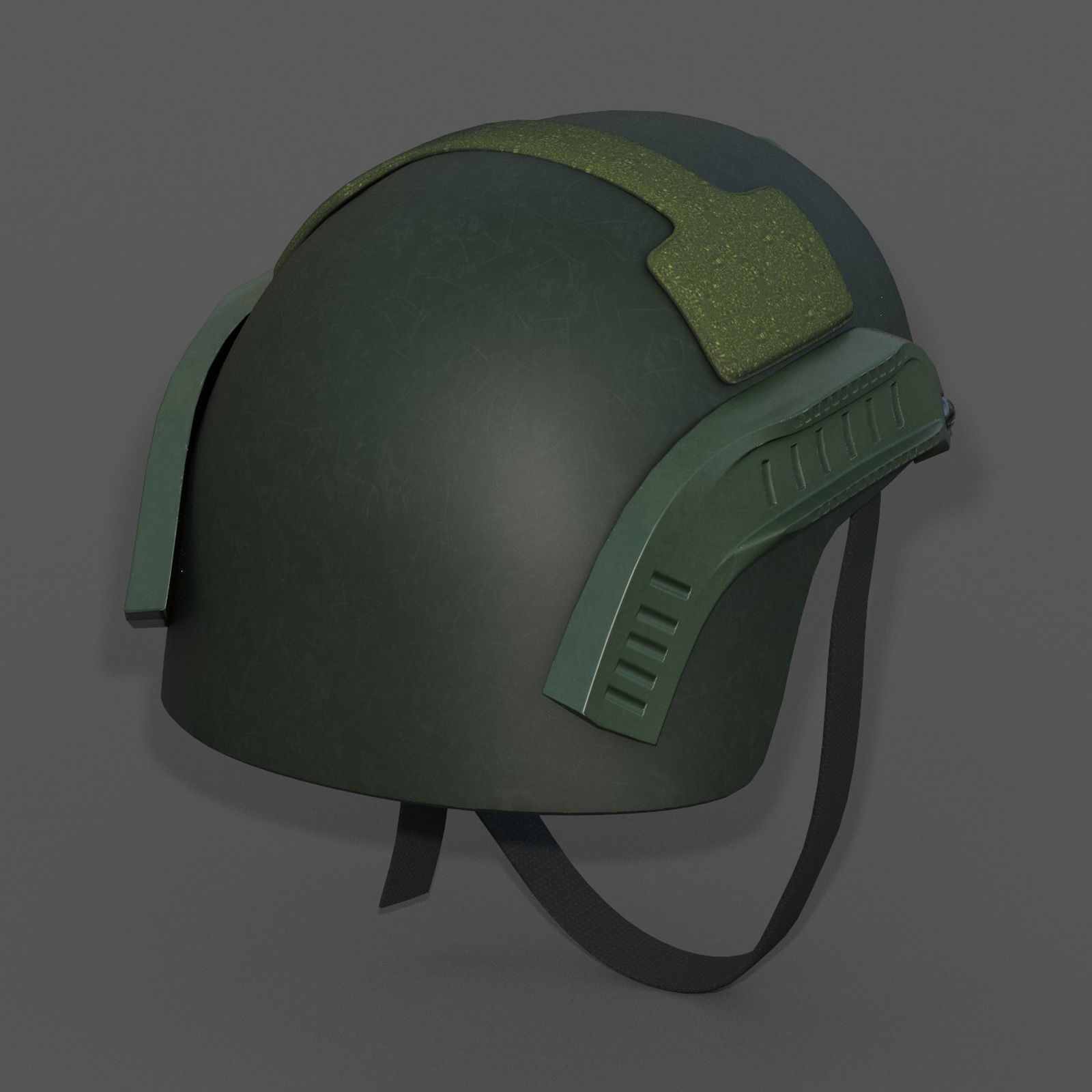 Helmet military combat soldier armor scifi low poly  Low-poly 3D model_5