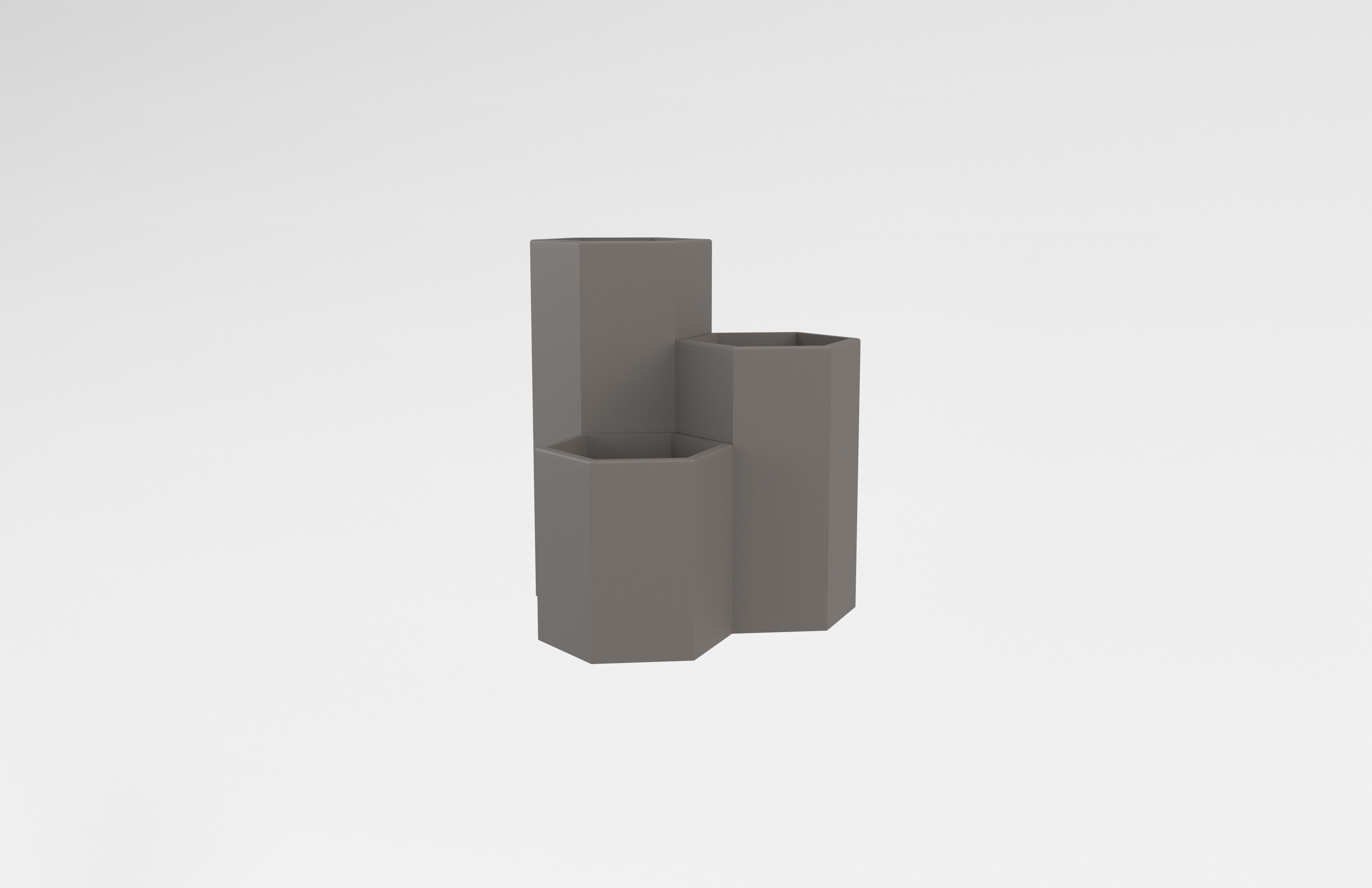 Hexagonal Pen Holder v1 005 Low-poly 3D model_2