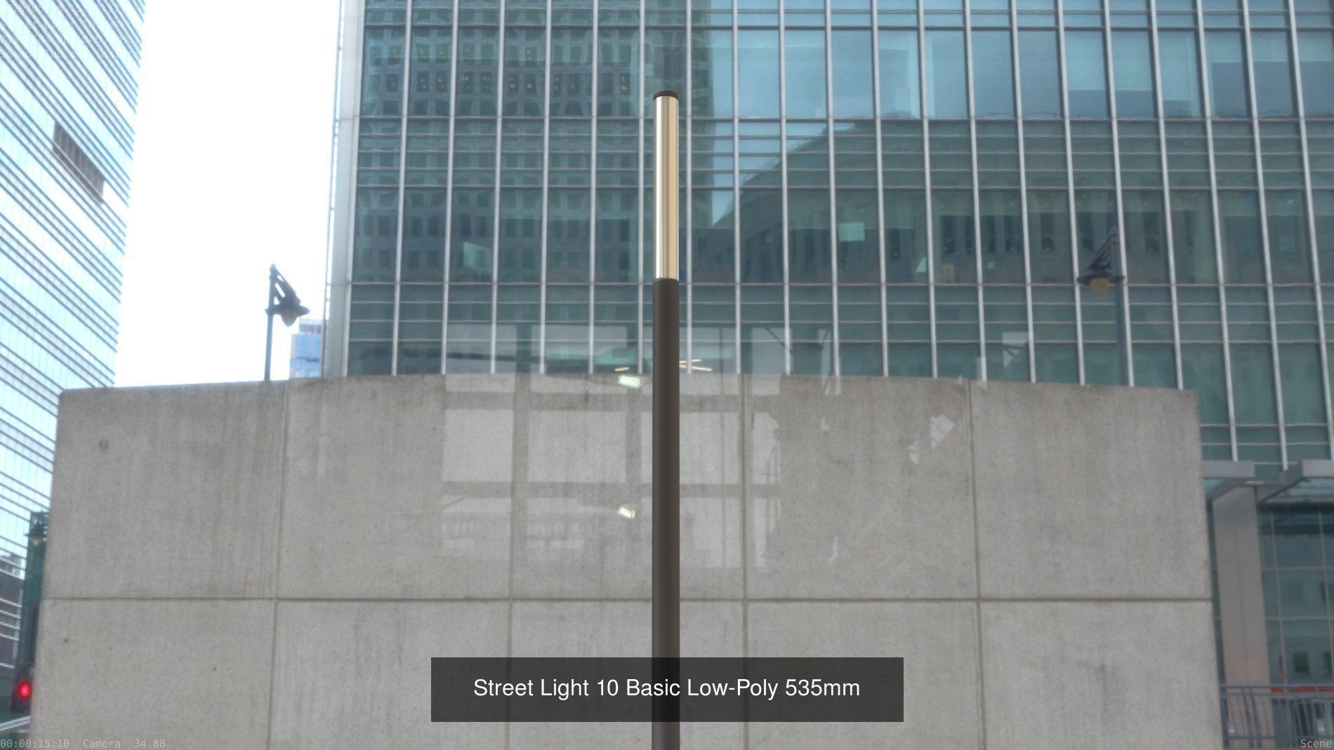 Basic Street Light Package 10 3D Model Collection_4