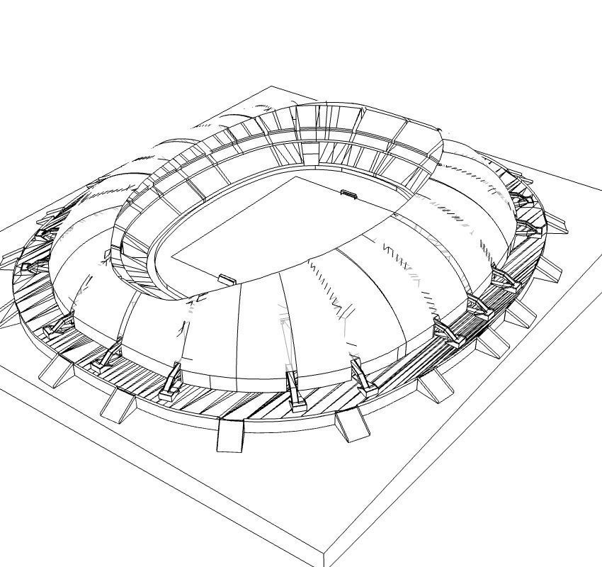 Arena das Dunas 3D model_1