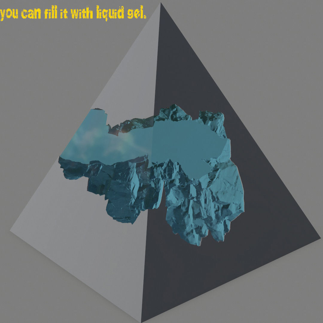 print Pyramid with top 3D print model_1