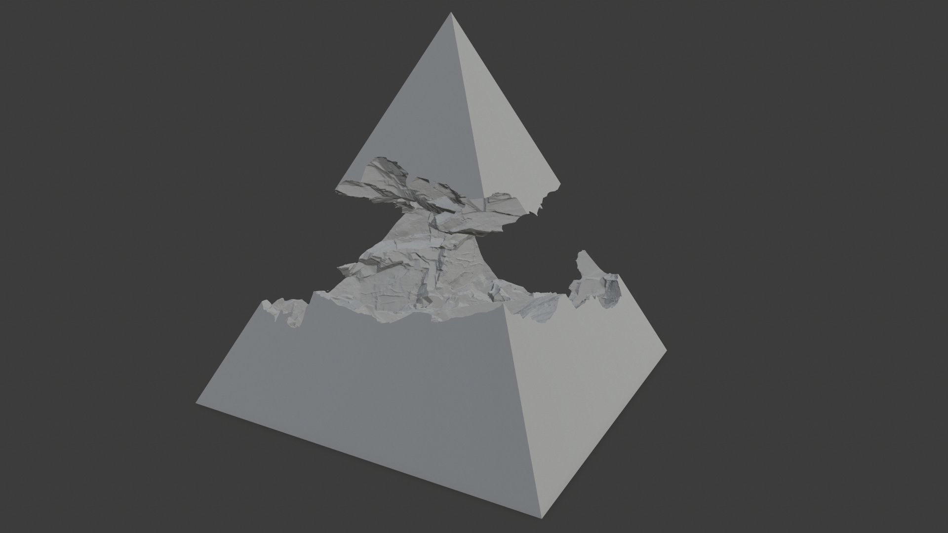 print Pyramid with top 3D print model_3