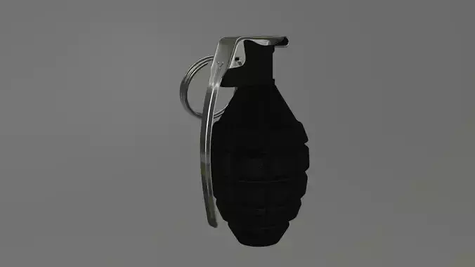 Grenade bomb game asset 3D model