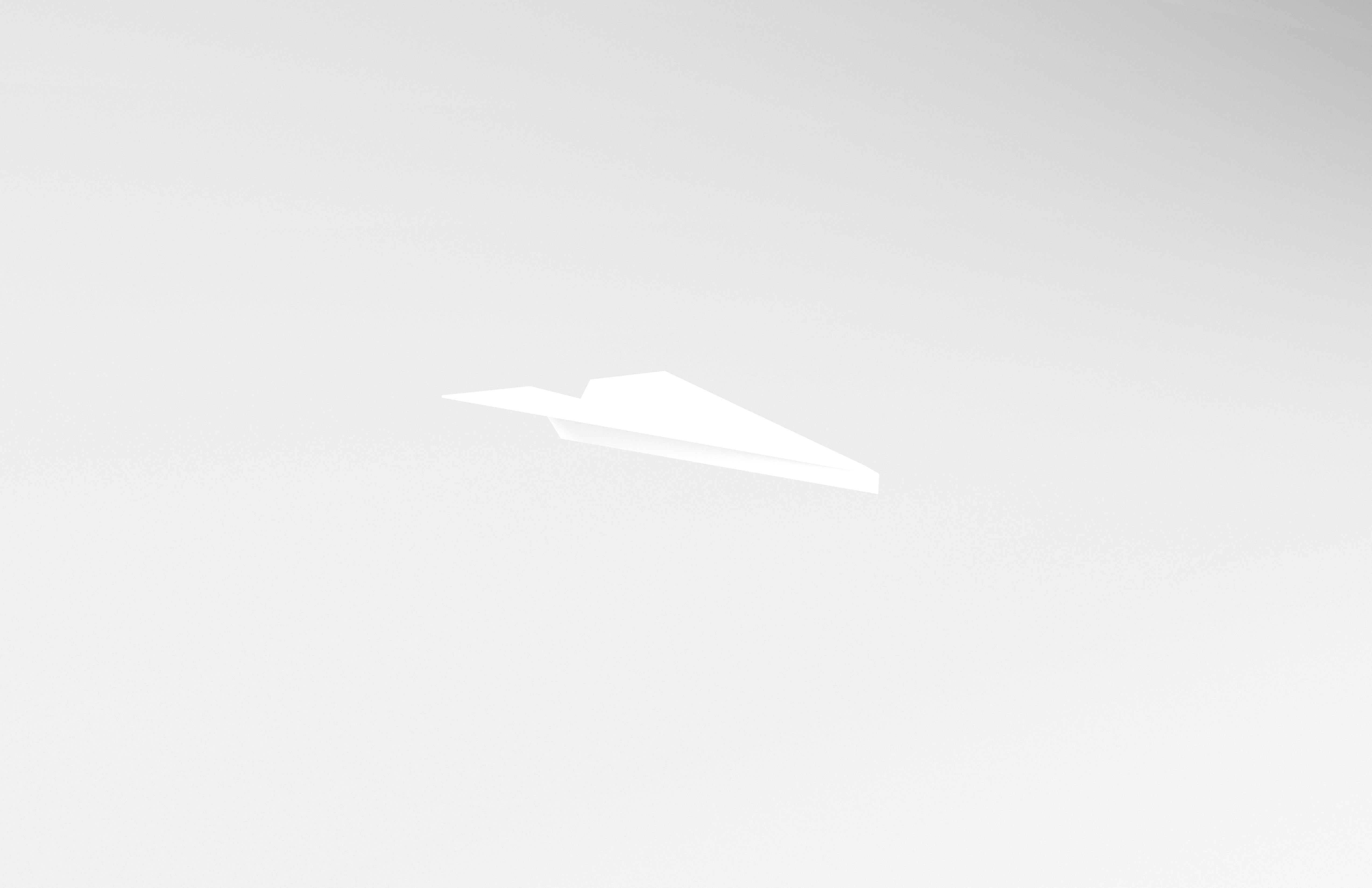 Paper Plane v1 001 Low-poly 3D model_3