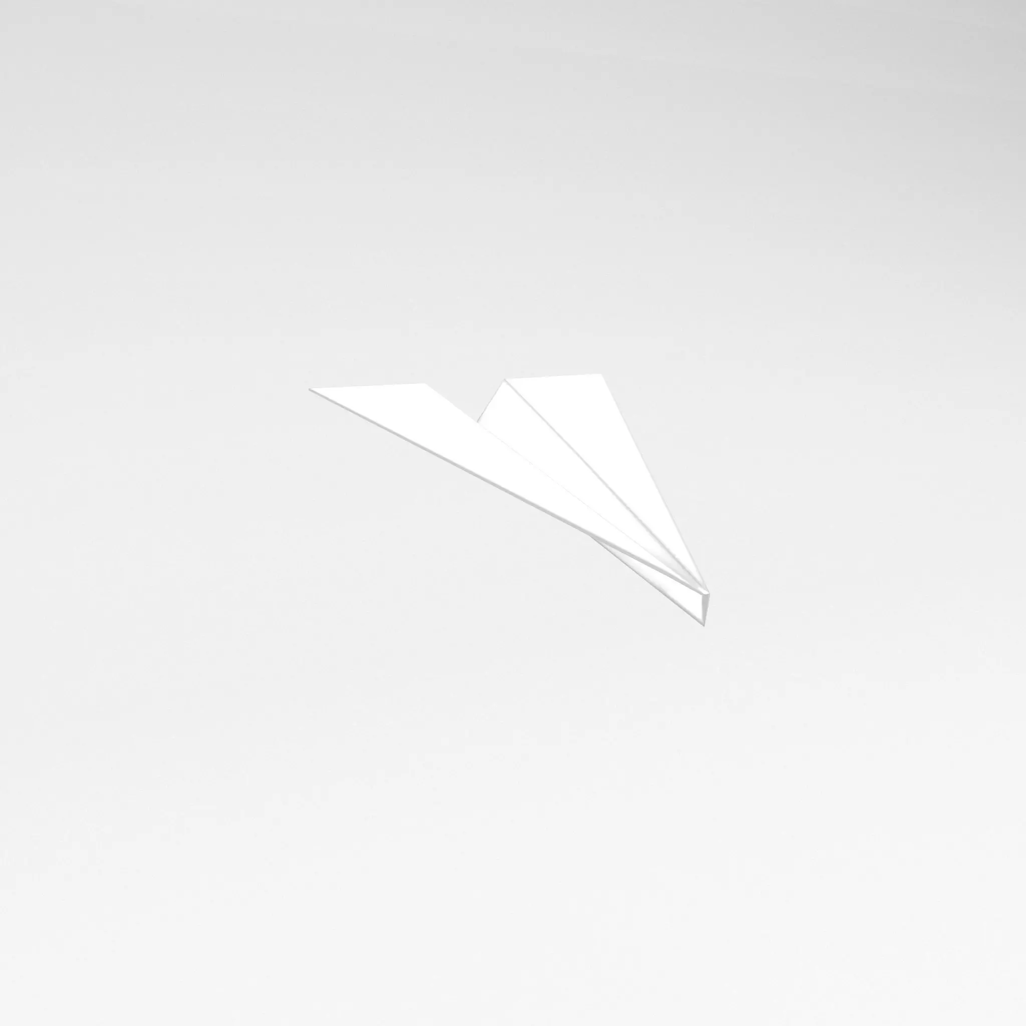Paper Plane v1 002 Low-poly 3D model