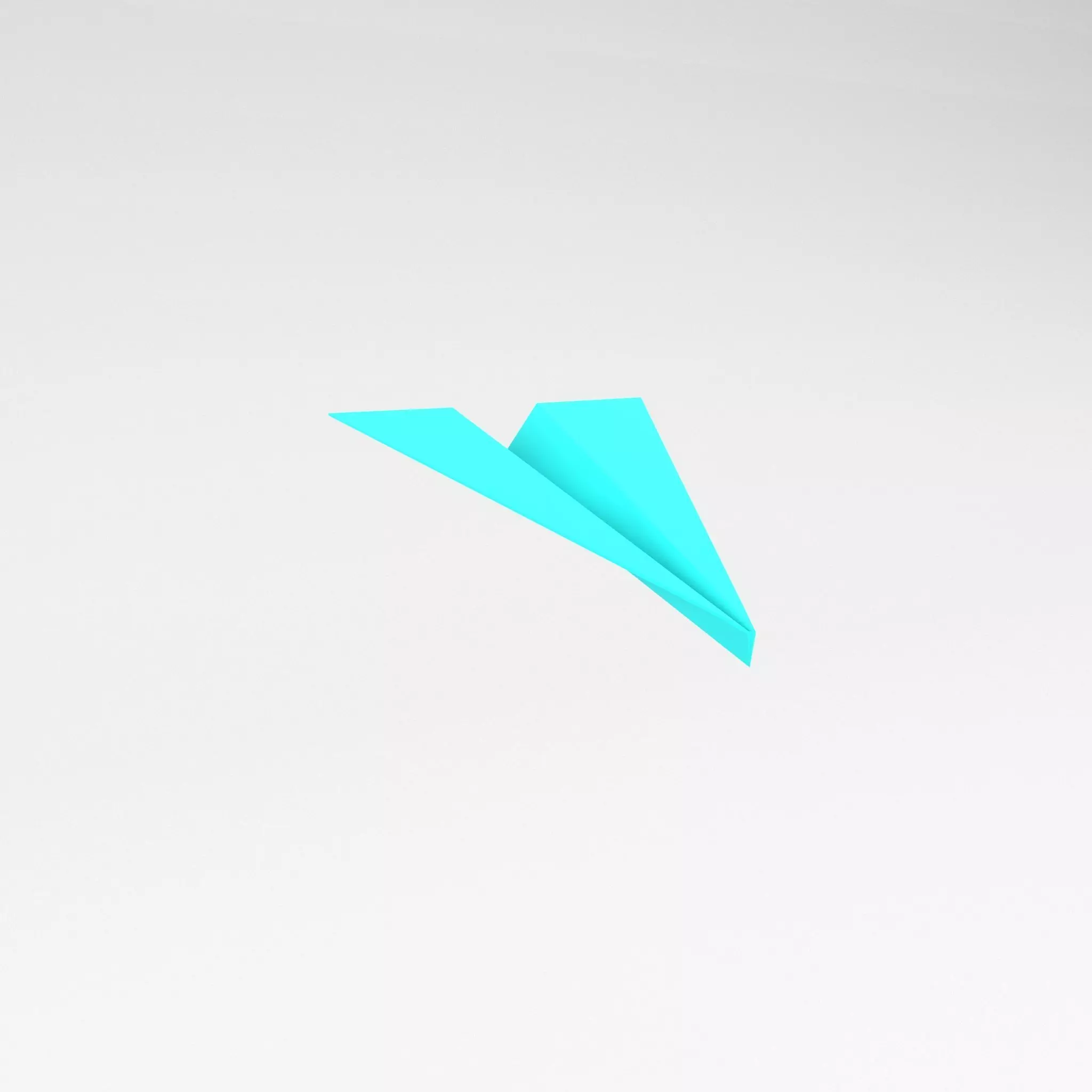 Paper Plane v1 005 Low-poly 3D model_0