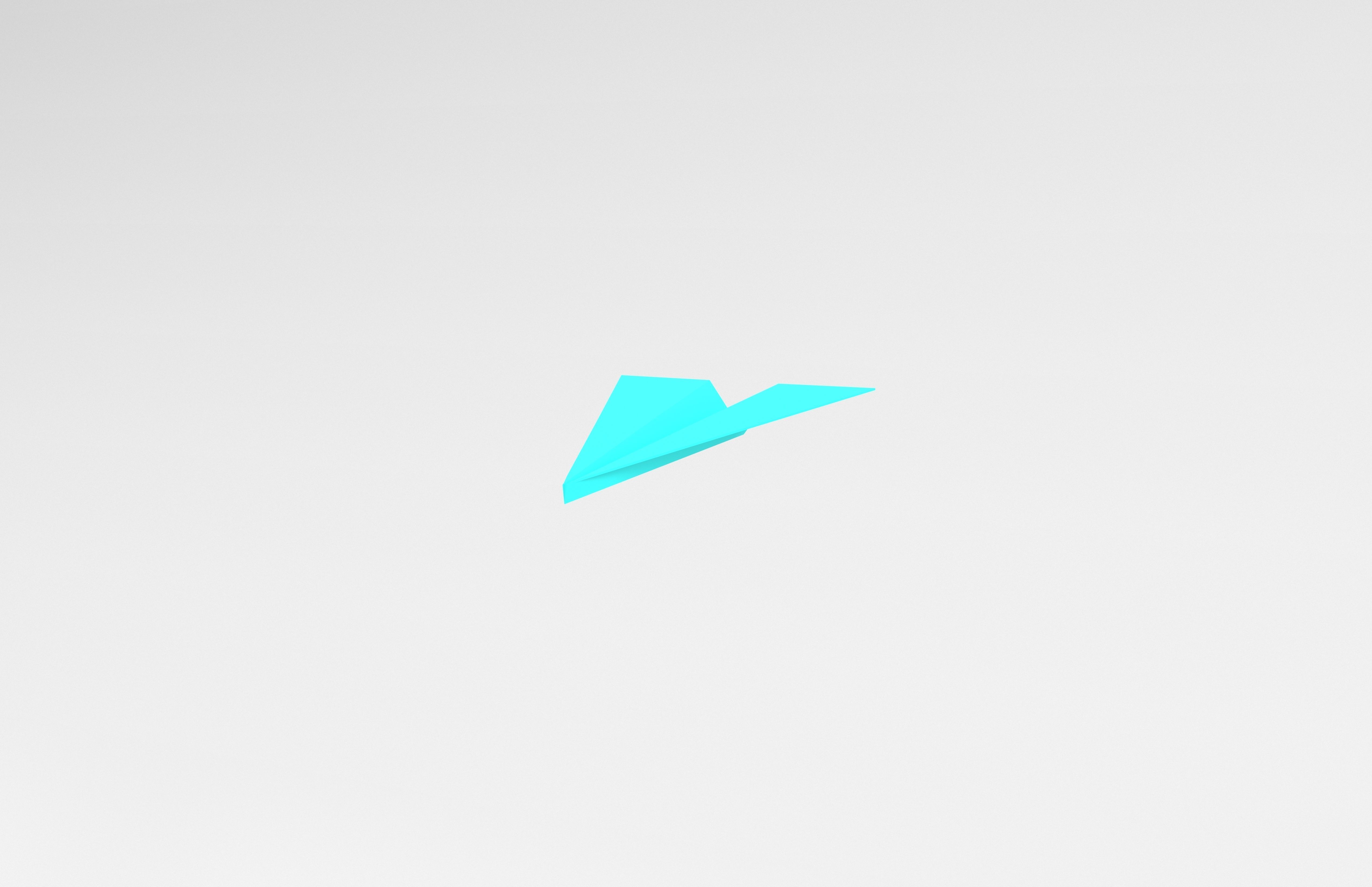 Paper Plane v1 005 Low-poly 3D model_2
