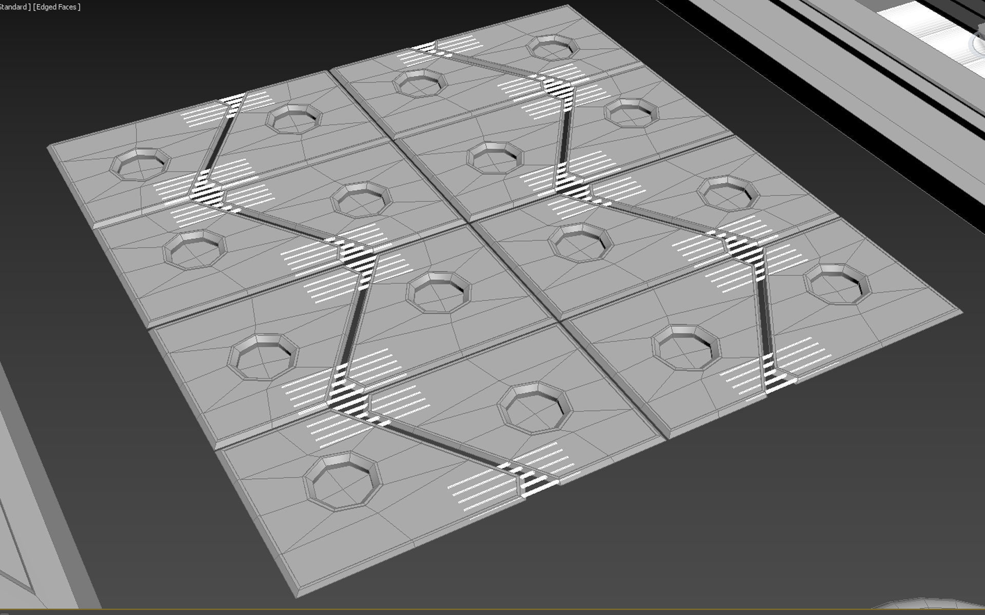 Sci-Fi Panels Kitbash pack Low-poly 3D model_10