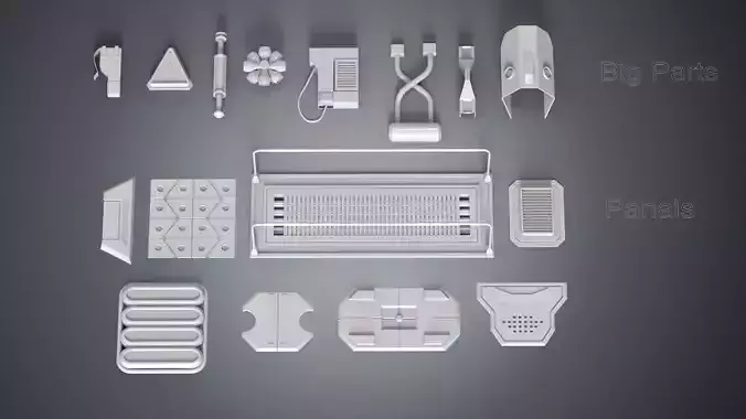 Sci-Fi Panels Kitbash pack