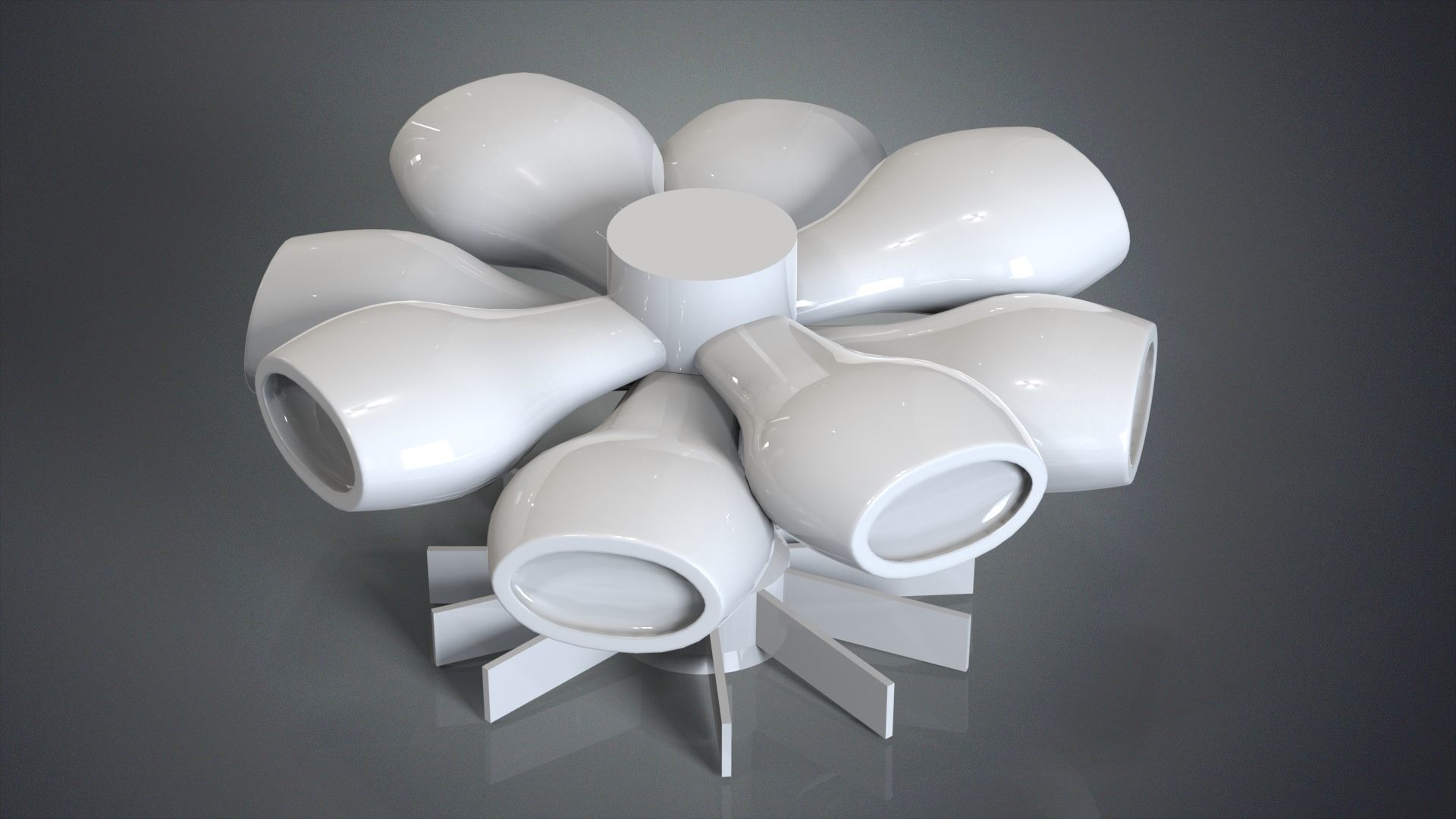 Sci-Fi Panels Kitbash pack Low-poly 3D model_9