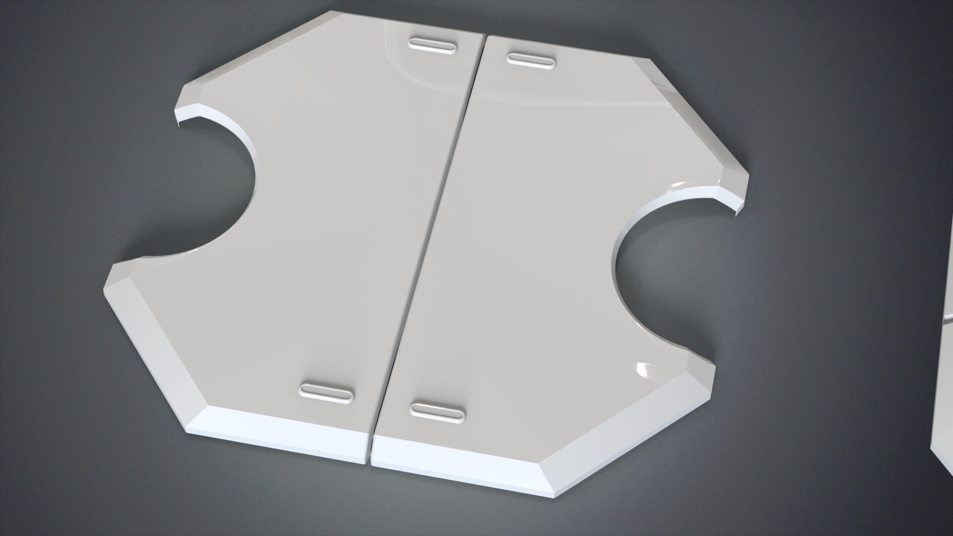 Sci-Fi Panels Kitbash pack Low-poly 3D model_2