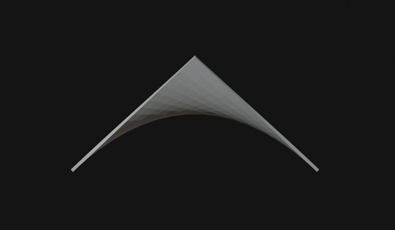 Hyperbolic paraboloid saddle 3D print model_3