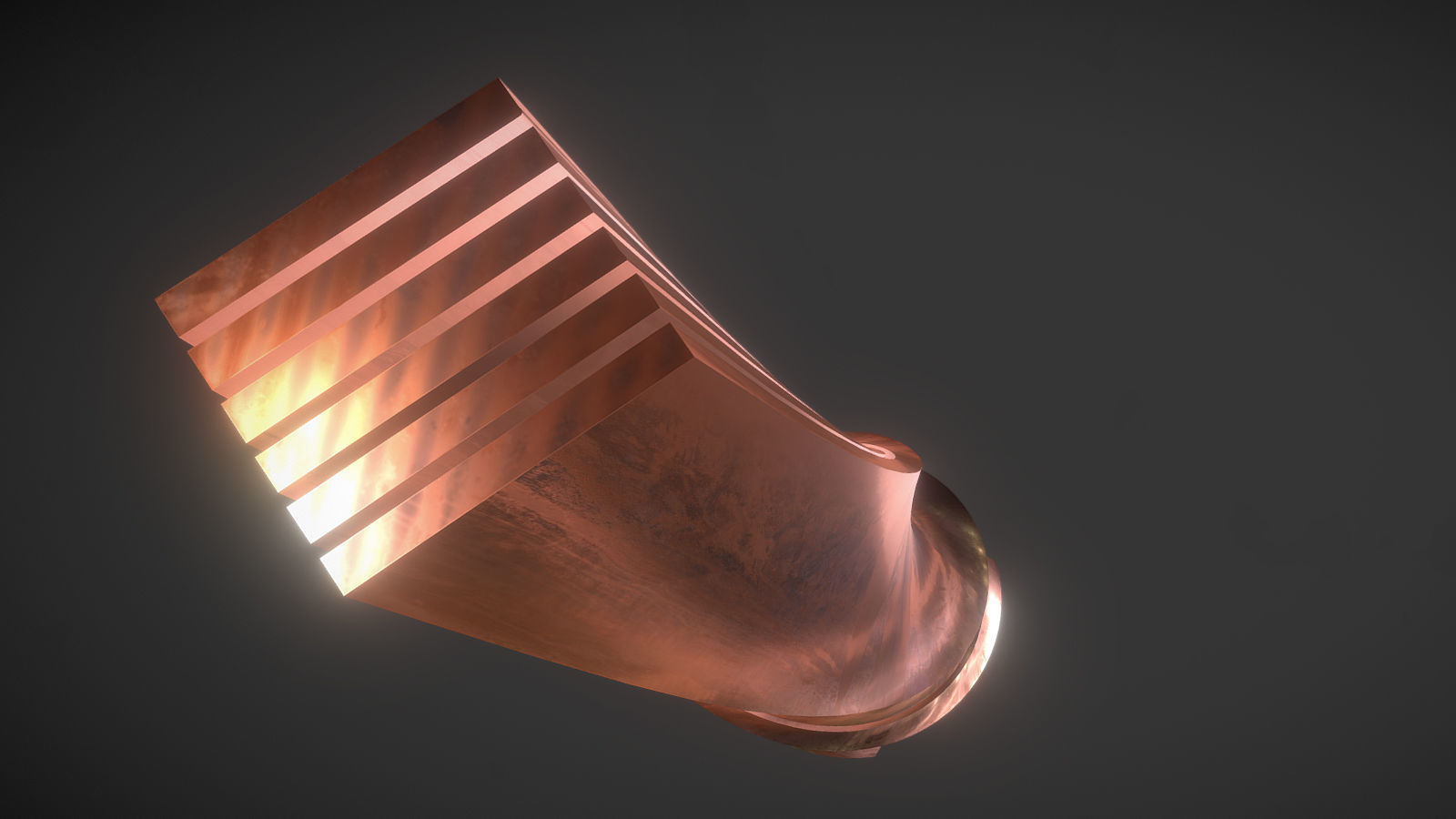 Copper Worn Tower 3D model_5