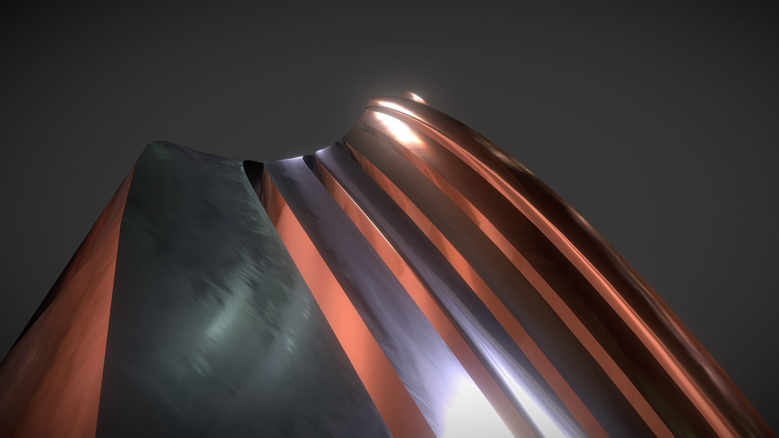 Copper Worn Tower 3D model_2