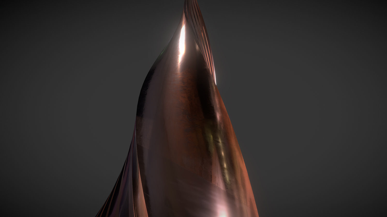 Copper Worn Tower 3D model_3
