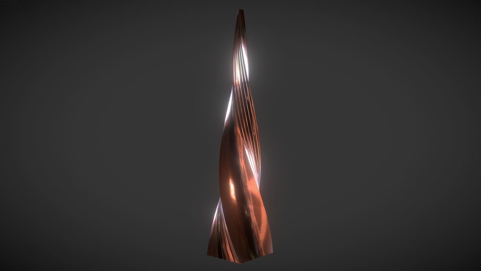 Copper Worn Tower 3D model_1