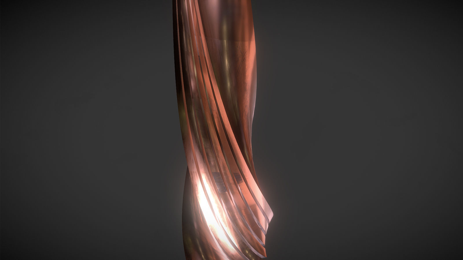 Copper Worn Tower 3D model_4