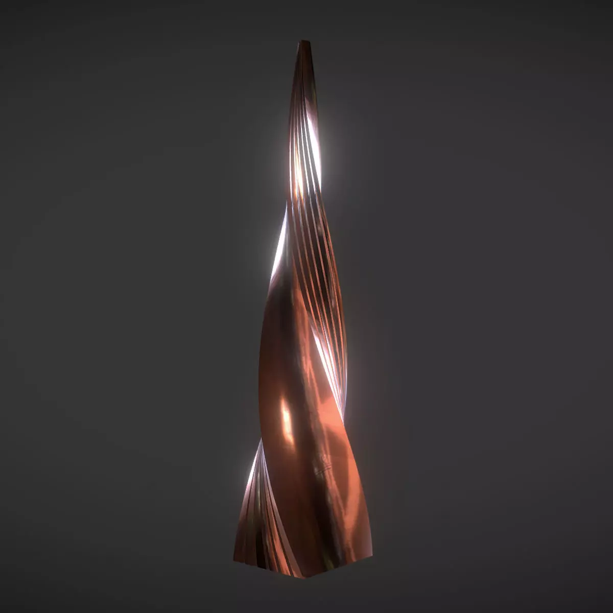 Copper Worn Tower 3D model_0