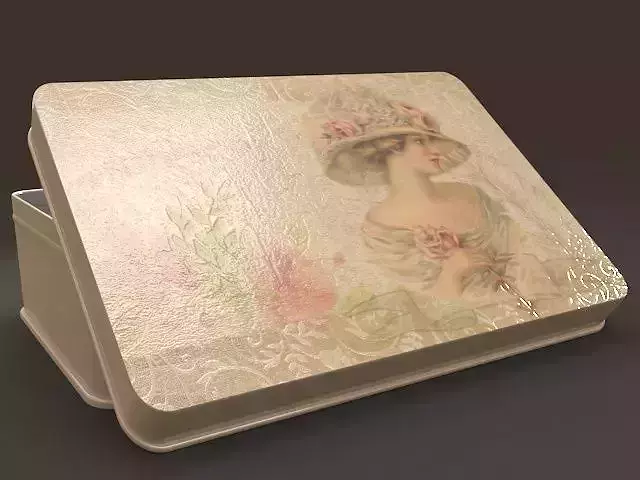 Steel Tin Box 3D model