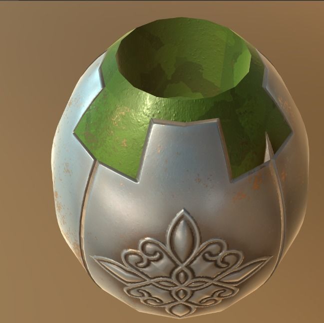 vase3d egg with design 3D model_2