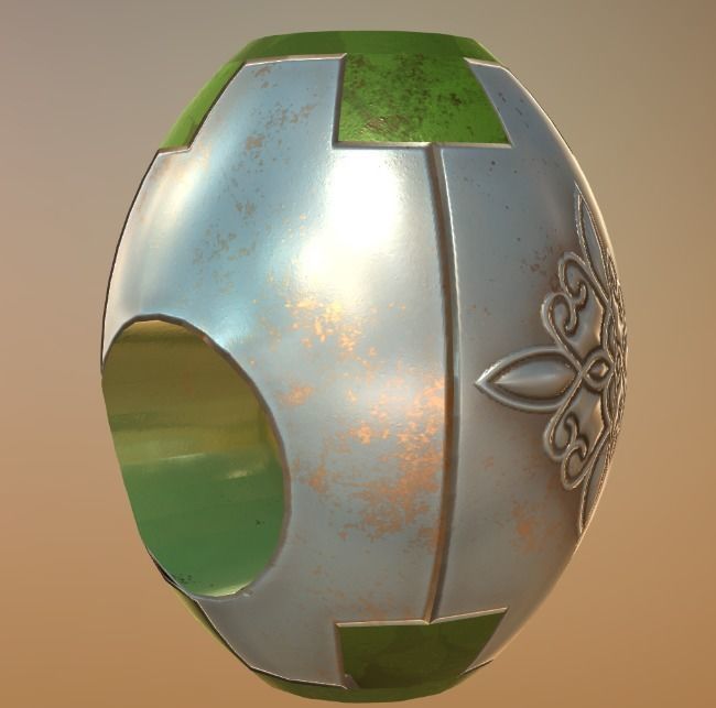 vase3d egg with design 3D model_1