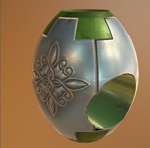 vase3d egg with design 3D model