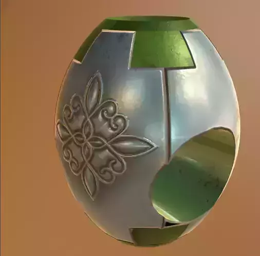vase3d egg with design 3D model