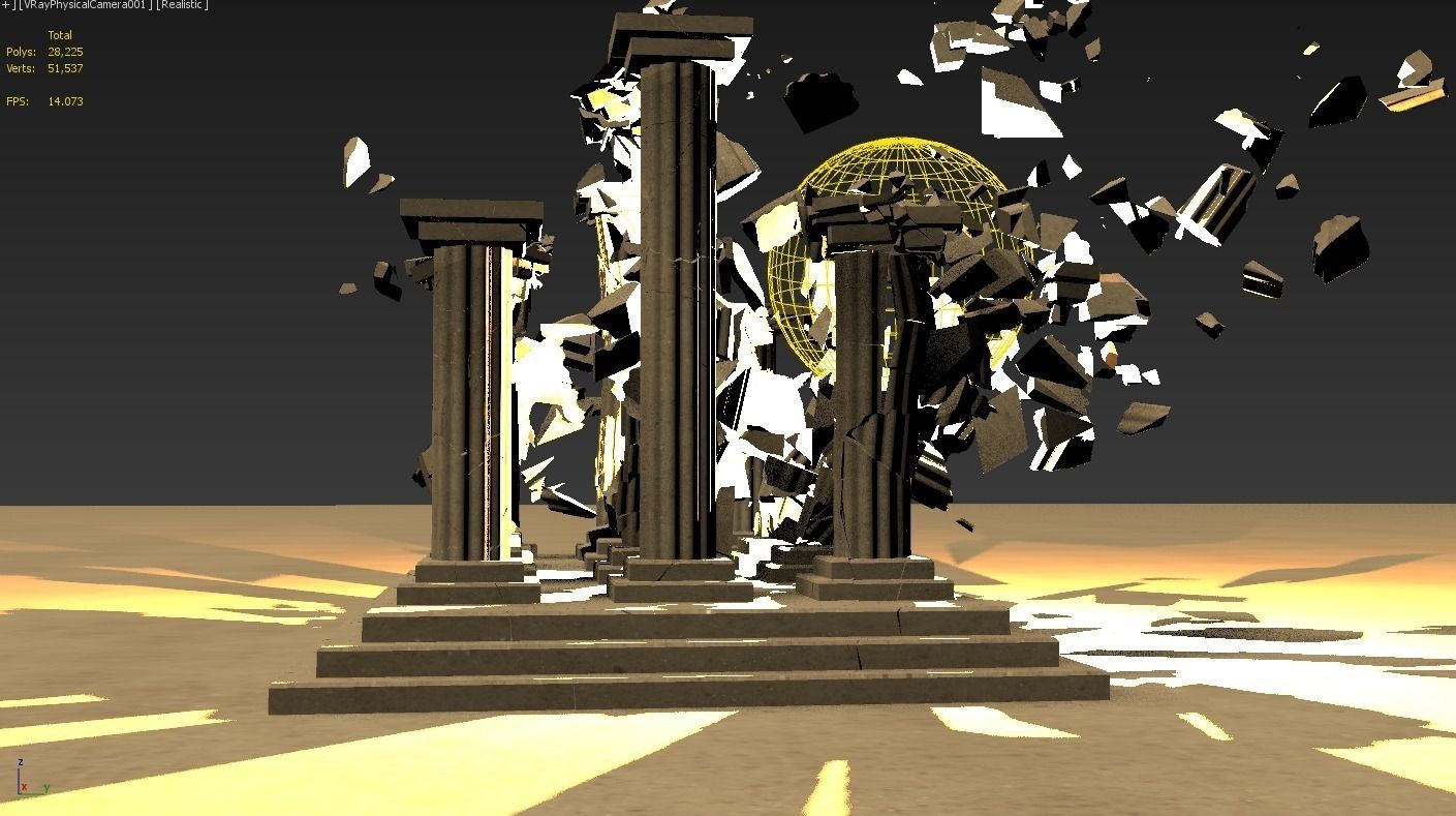 Fire Ball 3D model_5