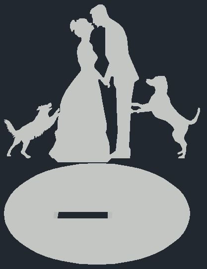 3D PRINTABLE CAKE TOPPER 3D print model_2