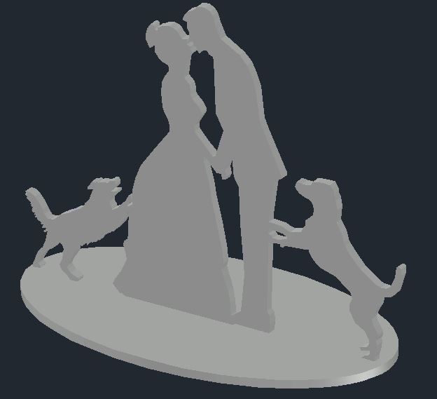 3D PRINTABLE CAKE TOPPER 3D print model_1