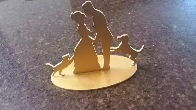3D PRINTABLE CAKE TOPPER 3D print model