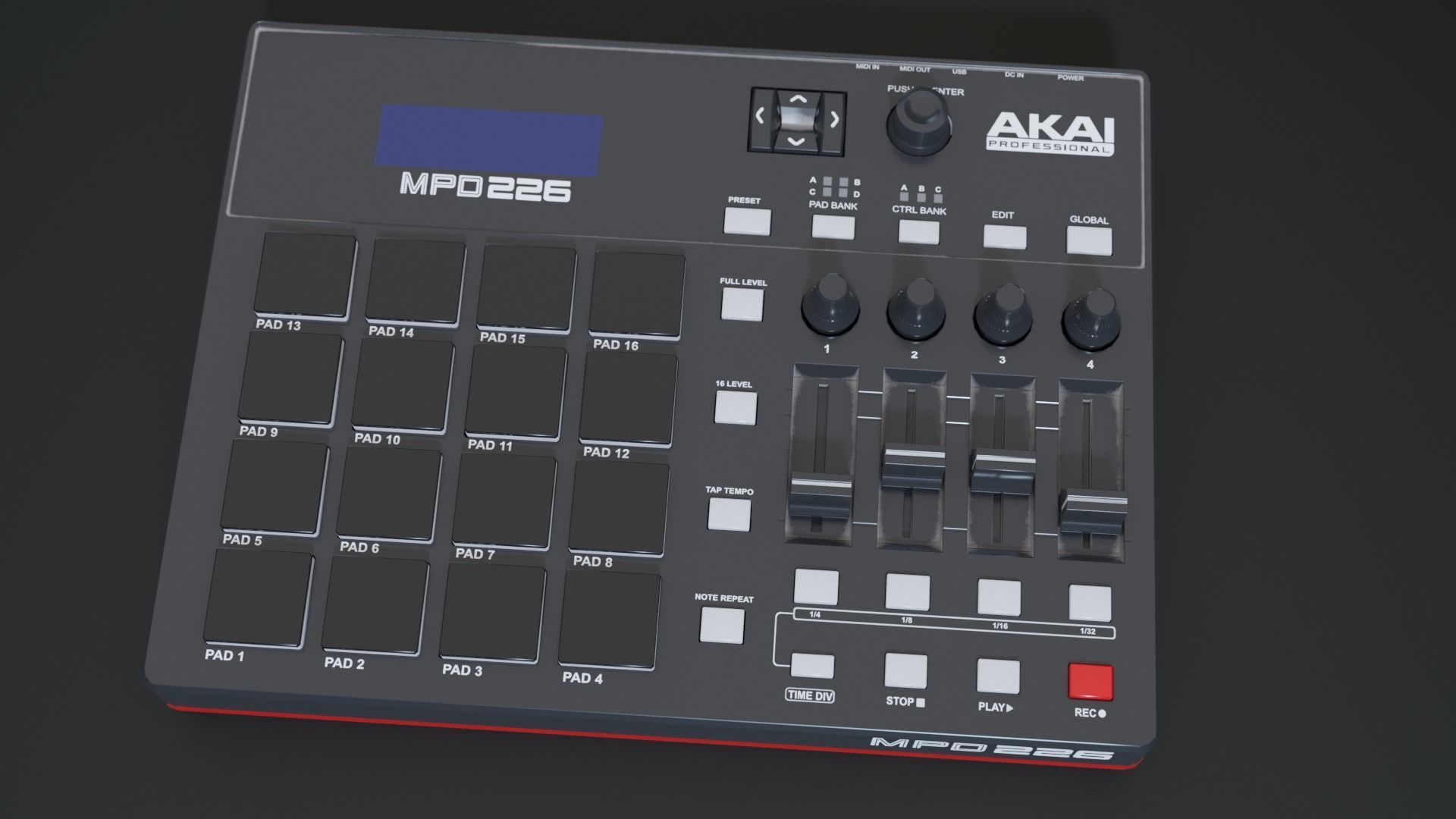 Akai Professional MPD226 3D model_26
