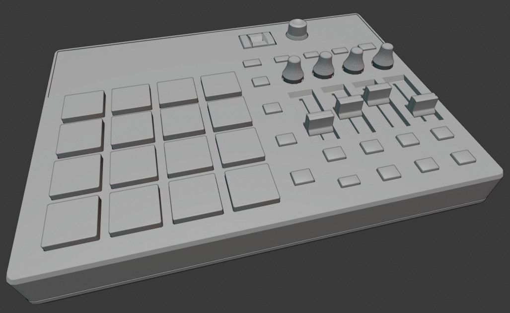 Akai Professional MPD226 3D model_1