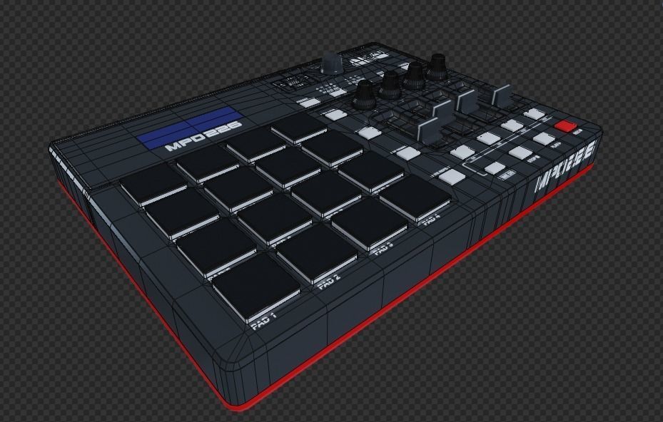 Akai Professional MPD226 3D model_22