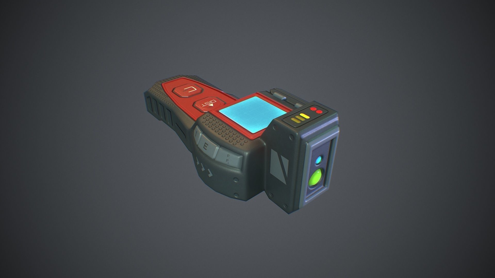 Sci-Fi Rangefinder Low-poly 3D model_4